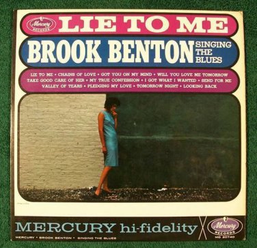 BROOK BENTON Singing The Blues     " Lie To Me "      1962 R&B LP