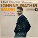 JOHNNY MATHIS  ~  Warm   ***   1958 45rpm EP  /  Cardboard Pic Sleeve