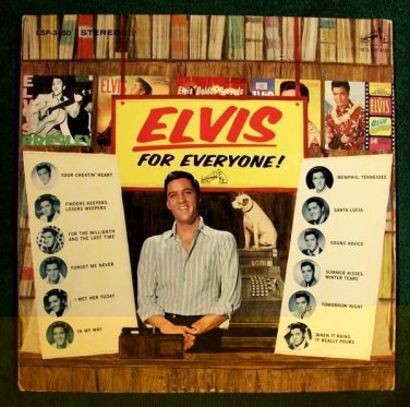 ELVIS FOR EVERYONE !   ~   1965 Early Rock & Roll LP