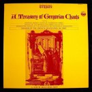 A TREASURY OF GREGORIAN CHANTS ~ Winner French Grand Prix Du Disc  ***  4 LP BOX