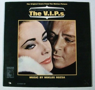 THE V.I.P.s   ~   1963 Original Score LP      Elizabeth Taylor / Richard Burton