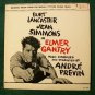 ELMER GANTRY ~ 1960 Motion Picture Soundtrack LP Burt Lancaster