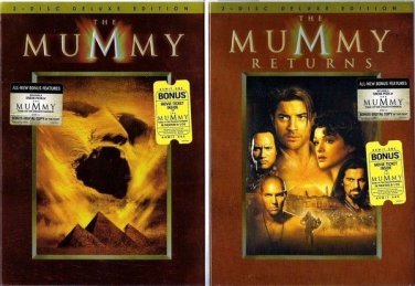 The Mummy and The Mummy Returns  2 DVDs  2-disc Deluxe Editions