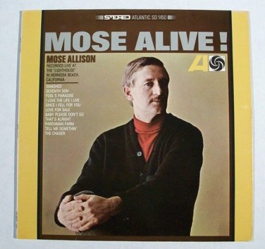 MOSE ALLISON  ~  Mose Alive!      1966 Jazz / Pop LP