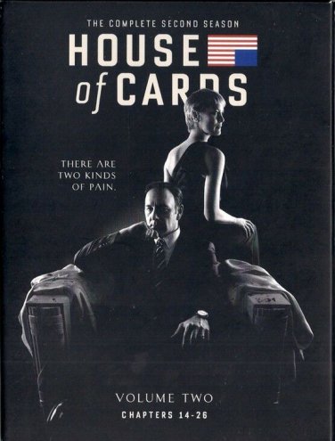 HOUSE OF CARDS  ~  Volume TWO      DVDs       The Complete Second Season