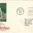 FDC Scott # 1240 / Cachet 1963 /  Christmas 1963