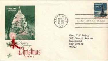 FDC Scott # 1240 / Cachet 1963 /  Christmas 1963