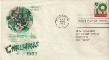 FDC Scott # 1205 / Cachet 1962 /  Christmas 1962