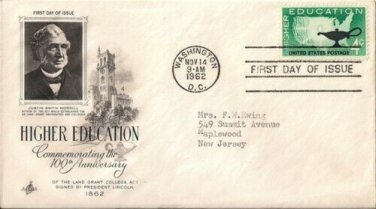 FDC Scott # 1206 / Cachet 1962 /  Higher Education