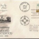 FDC Scott # 1191 / Cachet 1962 /  New Mexico Statehood