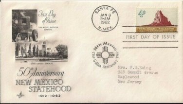 FDC Scott # 1191 / Cachet 1962 /  New Mexico Statehood