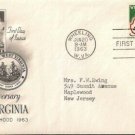 FDC Scott # 1232 / Cachet 1963 /  West Virginia Statehood