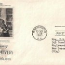 FDC Scott # 1238 / Cachet 1963 /  City Mail Delivery