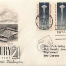 FDC Scott # 1196 / Cachet 1962 /  Seattle World's Fair  (Strip of 3)
