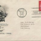 FDC Scott # C44 / Cachet 1949 /  Universal Postal Union