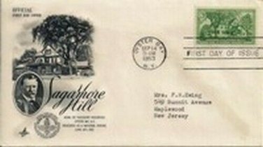 FDC Scott # 1023 /  Cachet 1953  /  Sagamore Hill