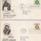 FDC Scott # 1168-1169 / Cachet 1960 /  Giuseppe Garibaldi   (2 Stamp set)