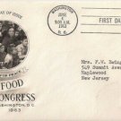 FDC Scott # 1231 /  Cachet 1963 /  World Food Congress