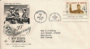 FDC Scott # 1145 /  Cachet 1960 /  Boy Scouts of America