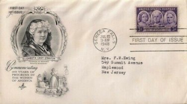 FDC Scott # 959  /  Cachet 1948  /  Women's Progress