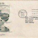 FDC Scott # 1018 / Cachet 1953 /  Ohio Statehood