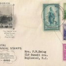 FDC Scott # 989-992 / Cachet 1950 /  National Capitol Sesquicentennial Stamps