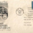 FDC Scott # 1029 / Cachet 1954 /  Columbia University