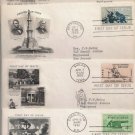 FDC Scott # 1178-1181 / Cachet 1963 /  Civil War Centennial Series  (4 covers)