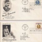 FDC Scott # 1165-1166 / Cachet 1960 /  Marshal Mannerheim  (2 Stamp set)