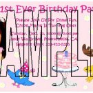 Moose and Zee Girl Birthday Invitations