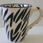 Mary Rose Young Mug Zebra Stripe Leopard Spot Coffee Tea Cocoa Stoneware New