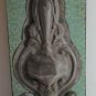 Chic Shabby 2 Hook Hanger Panel Coat Purse Scarf Antiqued Pewter Fleur de Lis