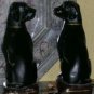 Black Labrador Retriever Book Ends Statuary Figurines Cast Resin Set 2 New