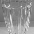 Lead Crystal Vase 24% Pbo Panel Channel Geometric Designer Collectible New