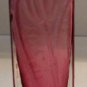 Pilgrim Cranberry Art Glass Vase Gold Embossed Tulip Square Collectible USA