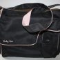 Baby Sac Diaper Shoulder Bag Cross Body Flap Nursery Black Pink Microfiber New
