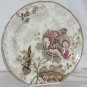 222 Fifth Plate Round Gabrielle Floral Jacobean Salad Porcelain Scalloped New
