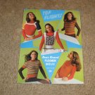 Vintage Patterns-1971 Top Flights Leaflet No. 460 Knit & Crochet-Bear Brands