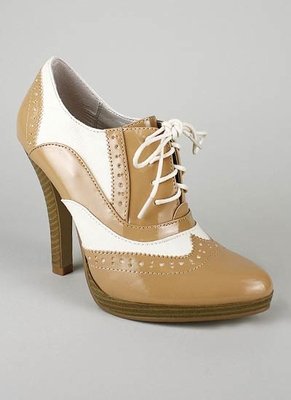 lace up oxford bootie