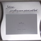 HALLMARK SILVER "MOM- EVERYTHING WARM, PATIENT AND KIND" PHOTO FRAME