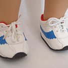 white/blue TENNIS SHOES- 18" dolls- American Girl