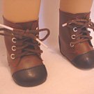 Brown 2 tone lace up BOOTS- new- fits American Girl dolls