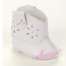 white COWGIRL  boots- new- fits American Girl dolls
