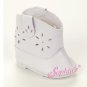white COWGIRL  boots- new- fits American Girl dolls