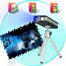 4 GB Mini Multimedia Projector with Micro SD (Slim Design)