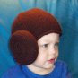 Princess Leia Hair Bun Hat, Star Wars, Hand Knit - Free USA Shipping!