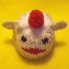 Infant, baby size Sock Monkey Hat, Hand knit - Free USA Shipping!