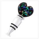 Art Glass Heart Wine Stopper