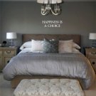 Vinyl Wall Art 23x9  Happiness is a choice