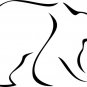 Bear Vinyl Wall Art  23x33